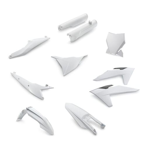 KTM Plastics Kit White - SX 125/300 SX-F 250/450 2023