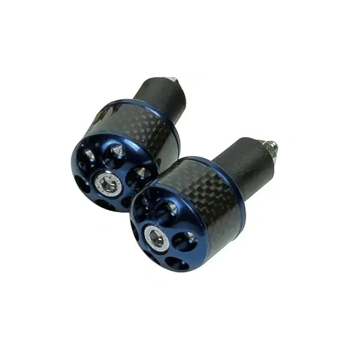 Oxford Carbon Bar Ends 22mm - Blue