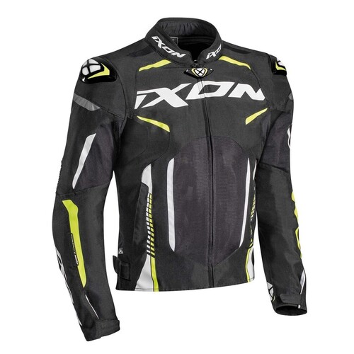 Ixon Gyre Textile Jacket - Black/White/Bright Yellow