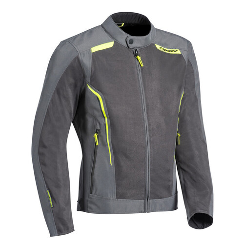 Ixon Cool Air Textile Jacket - Grey/Bright Yellow