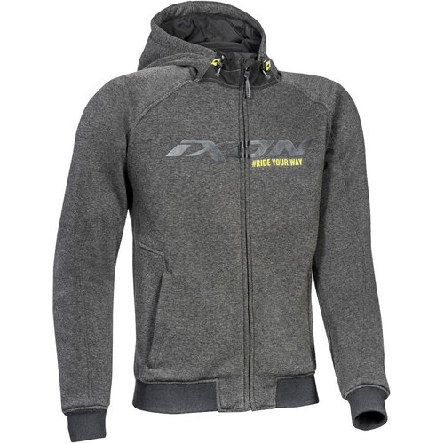 Ixon Palermo Riding Hoodie - Anthracite/Black/Bright Yellow