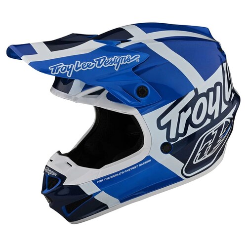 Troy Lee Designs 2023 SE4 Poly Quattro Helmet - Blue