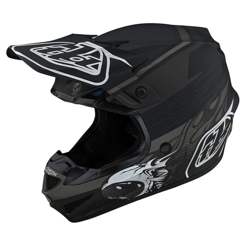 Troy Lee Designs Youth 2023 SE4 Poly Skooly Helmet - Black