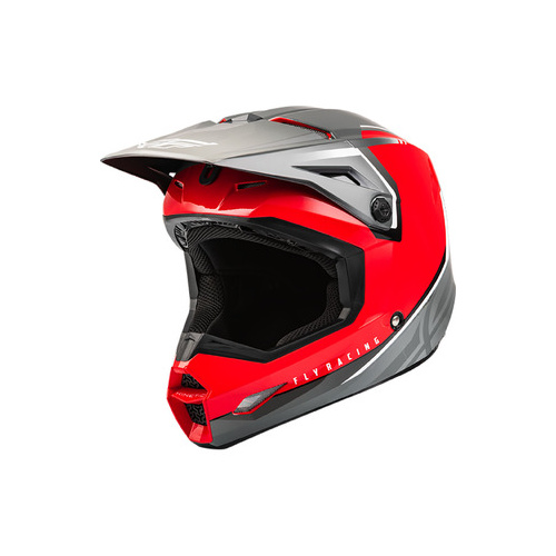Fly Racing Kinetic Vision Helmet - Red / Grey - XL