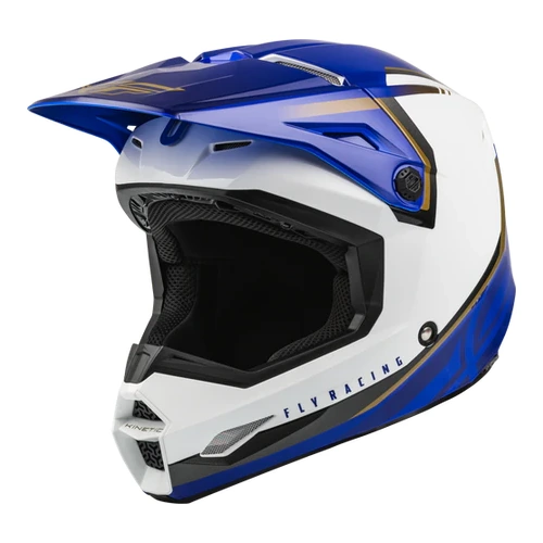 Fly Racing Kinetic Vision White / Blue Helmet 