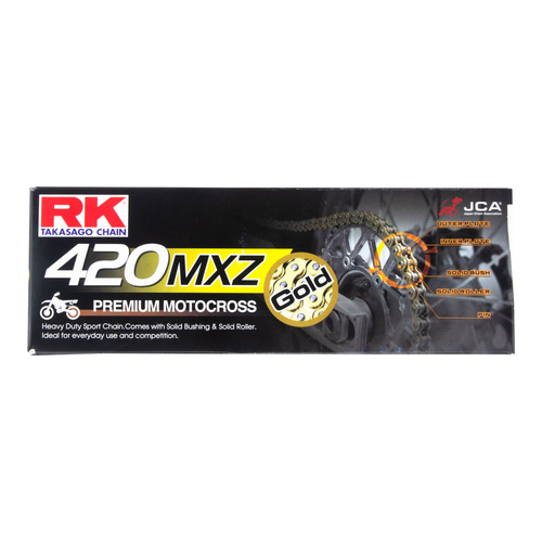 RK Chain 420 MXZ - 136 Link - Gold