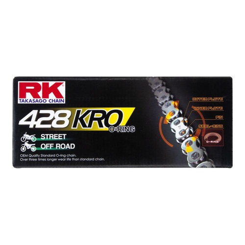 RK CHAIN 428KRO - 144 LINK (O-RING)