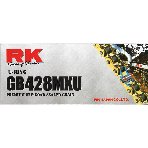 RK Chain GB428MXU - 136 Link - Gold