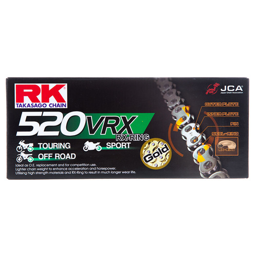 RK Chain GB520VRX x 120 Link - Gold