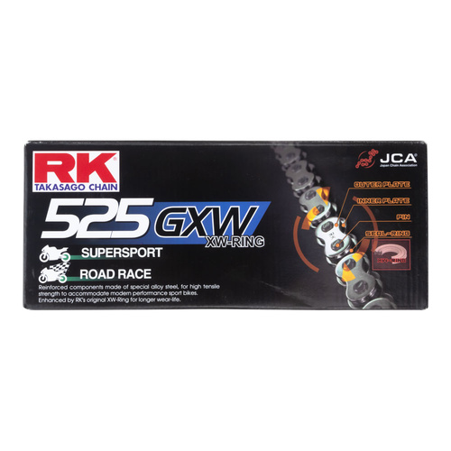 RK Chain 525GXW - Natural 120 Link