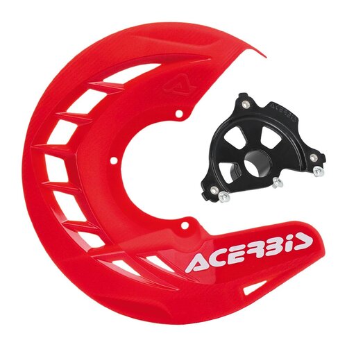 ACERBIS X-BRAKE DISC COVER & BLK MOUNT RED SX/F 15-23 EXC/F 16-23