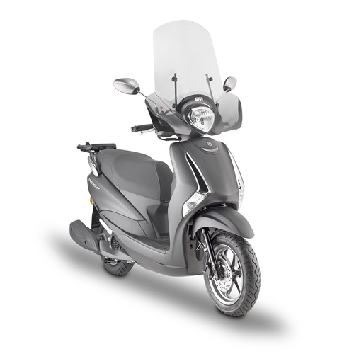 GIVI WINDSCREEN ONLY TRANSPARENT - YAMAHA DELIGHT 125 21-24 (NEEDS FITTING KIT A2154A)