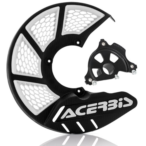 ACERBIS X-BRAKE 2.0 DISC COVER & BLK MOUNT BLACK WHITE SX/F 03-14 EXC/F 03-15