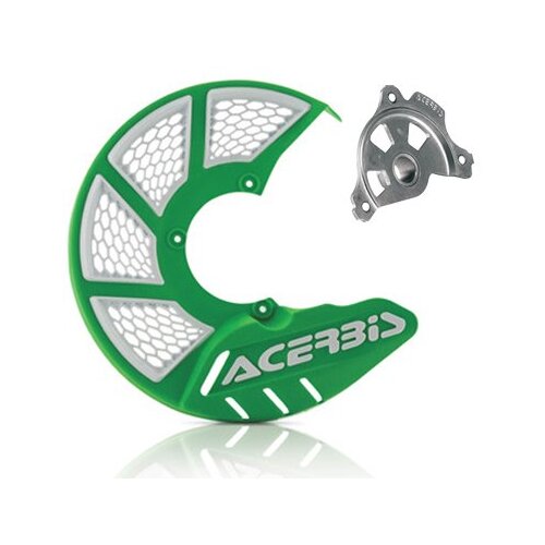 ACERBIS X-BRAKE 2.0 DISC COVER & MOUNT GREEN WHITE KXF 250 06-20 450 06-18