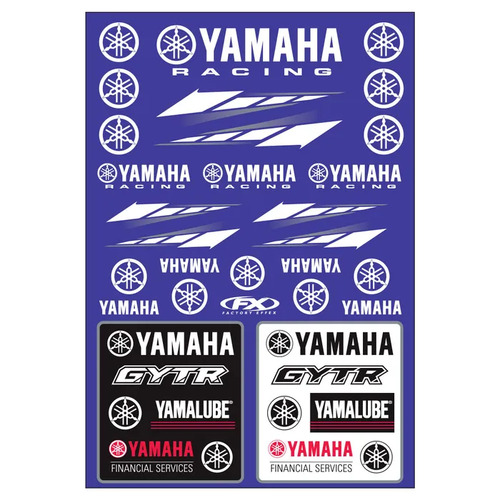Factory Effex OEM Sticker Sheet - Yamaha Racing 