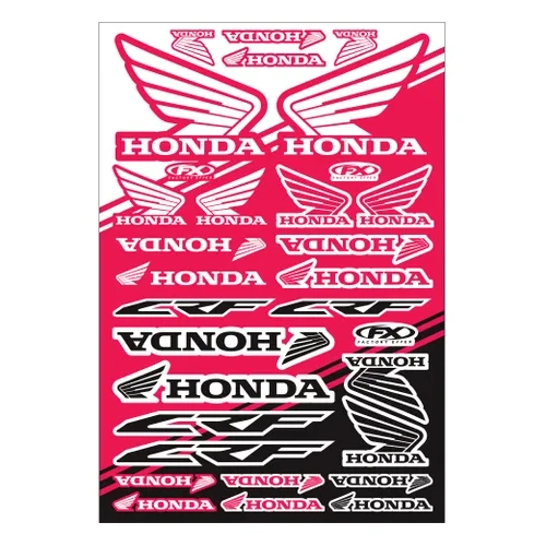 Honda CRF OEM Sticker Sheet