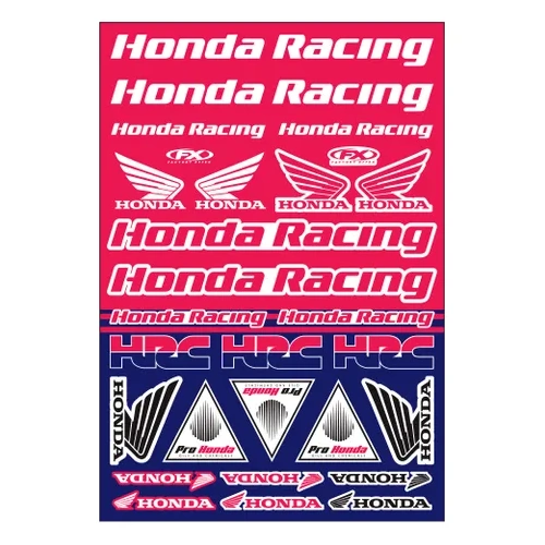 Honda Racing OEM Sticker Sheet