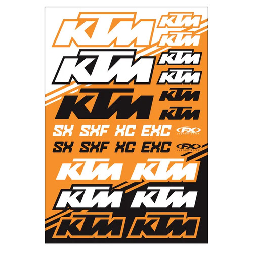 Factory Effex OEM Sticker Sheet - KTM SX