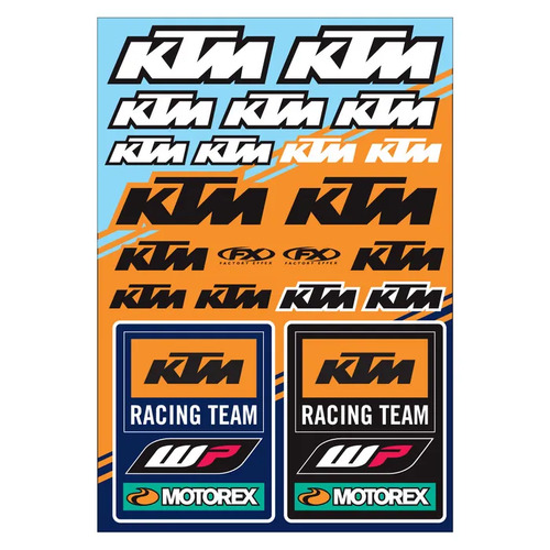 Factory Effex OEM Sticker Sheet - KTM Racing 