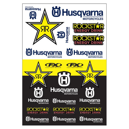 Factory Effex OEM Sticker Sheet - Husqvarna Racing 