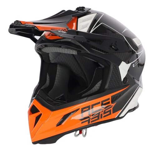Acerbis Steel Carbon Helmet - Orange/Black