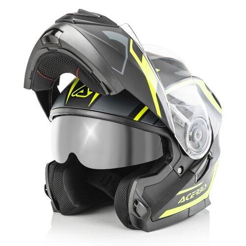 Acerbis Serel Modular Helmet - Black/Yellow