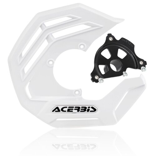 ACERBIS X-FUTURE DISC COVER BLK KIT WHITE SHERCO EXP-FORK 18-23