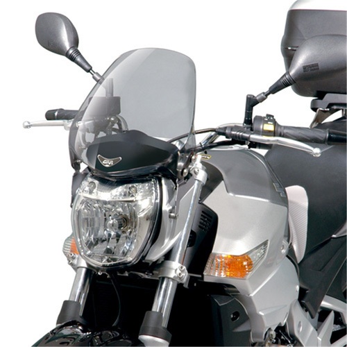 GIVI WINDSCREEN ONLY SMOKED - KAWASAKI/SUZUKI/KTM (NEEDS FITTING KIT A445A OR A167A OR A7702A) [ONC01] #