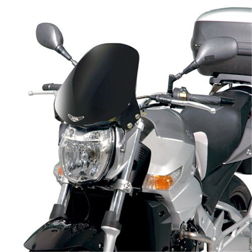 GIVI WINDSCREEN ONLY MATT BLACK - KAWASAKI/SUZUKI/KTM (NEEDS FITTING KIT A445A OR A167A OR A7702A) [ONC01] #