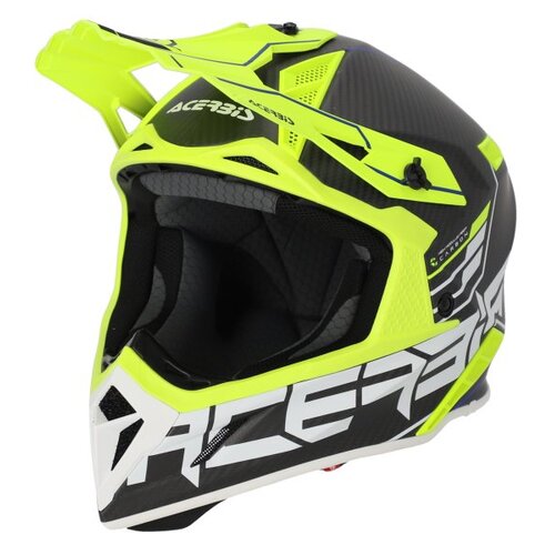 Acerbis Steel Carbon 22.06 Helmet - Black/Fluro Yellow