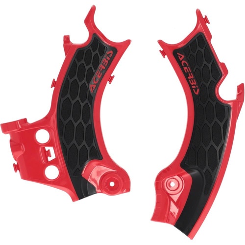 Acerbis X-Grip Frame Guards CRF 250R / 450R 25' - Black / Red