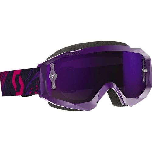 Scott Hustle X Goggles - Purple/Pink - Purple Chrome Lens