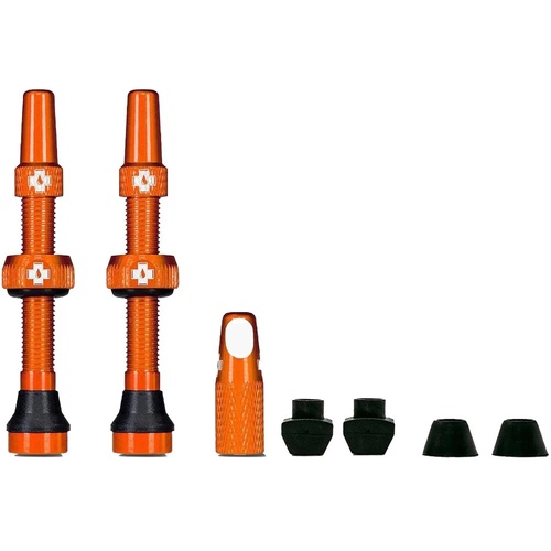 Muc-Off Tubeless Valve Kit 44mm Orange 