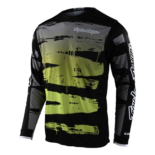 Troy Lee Designs 2022 GP Youth Brushed Jersey - Black/Glo Green 