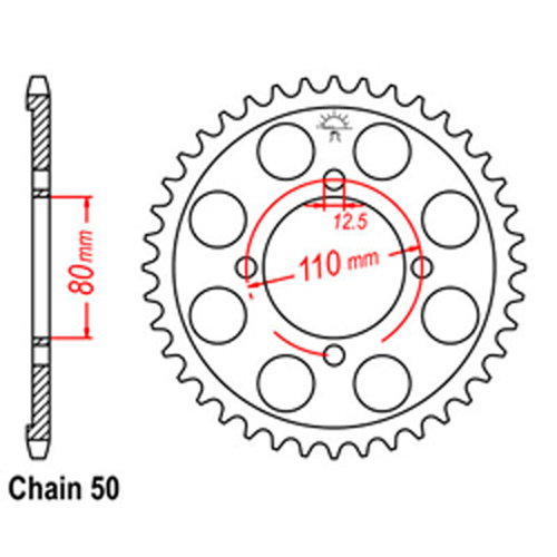  Rear Sprocket - Steel 48T 530P