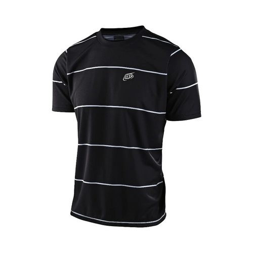 Troy Lee Designs Flowline Short Sleeve MTB Jersey - Stacked Black