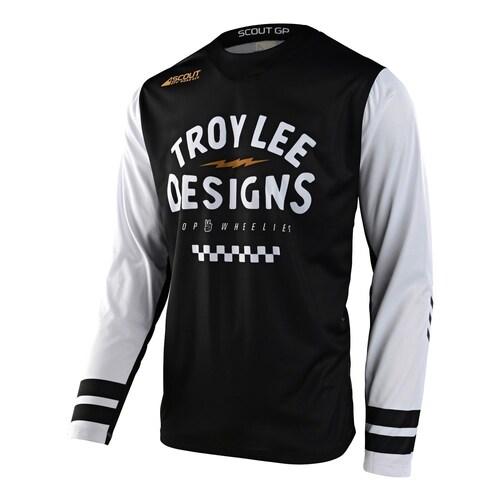 Troy Lee Designs 2023 Scout GP Ride On Jersey - Black/White