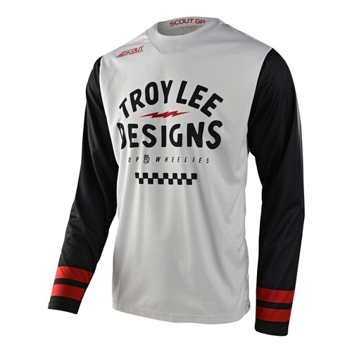 Troy Lee Designs 2023 Scout GP Ride On Jersey - Charcoal/Black/Red