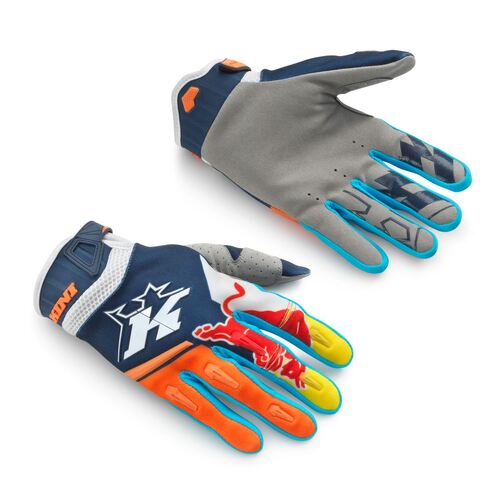 KTM Kini Redbull Competition Gloves - Navy/Teal/Orange