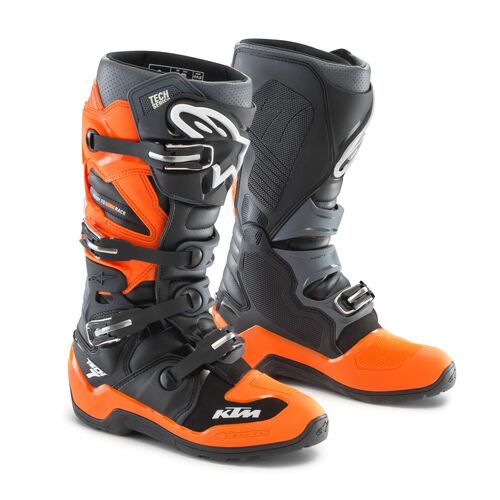 KTM Tech 7 Enduro Boots - Grey/Orange/Black
