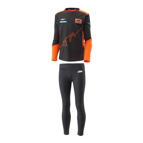 KTM 2022 Kids Team Pyjamas Set - Black/Orange