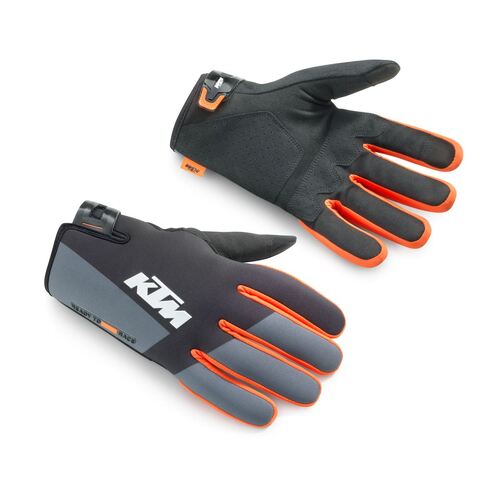 KTM Racetech WP Gloves - Black/Orange