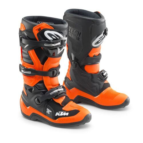 KTM Tech 7s Kids Boot - Orange/Black