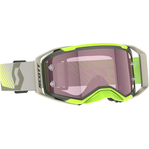 Scott Prospect 2.0 Goggles AMP Khaki / Neon Yellow Rose 