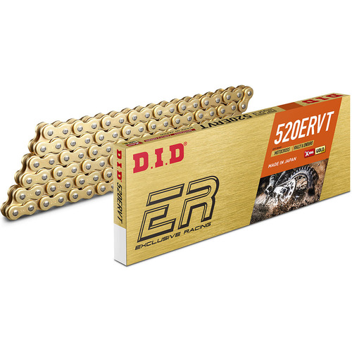 D.I.D Narrow X-Ring 520ERVT FB Chain - Gold 