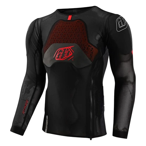 Troy Lee Designs 24.2 Stage Ghost D30 Long Sleeve Shirt Base Layer - Black