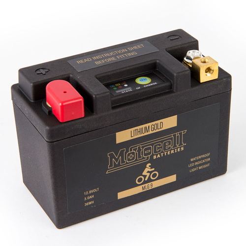 Motocell Lithium Gold - MLG9 36WH LiFePO4 Battery