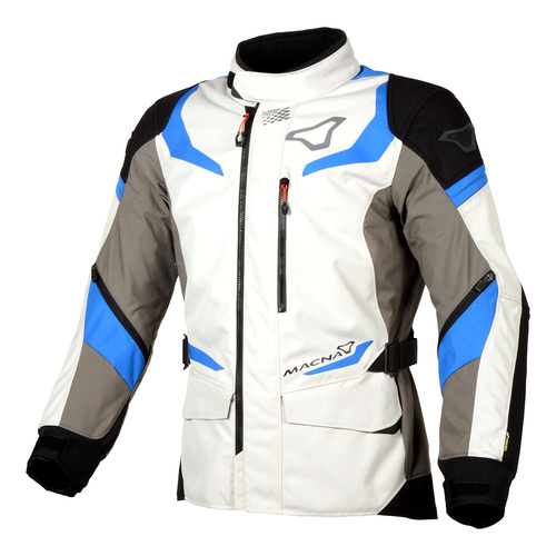 Macna Sektor Jacket, Ivory/ Grey/ Blue XL