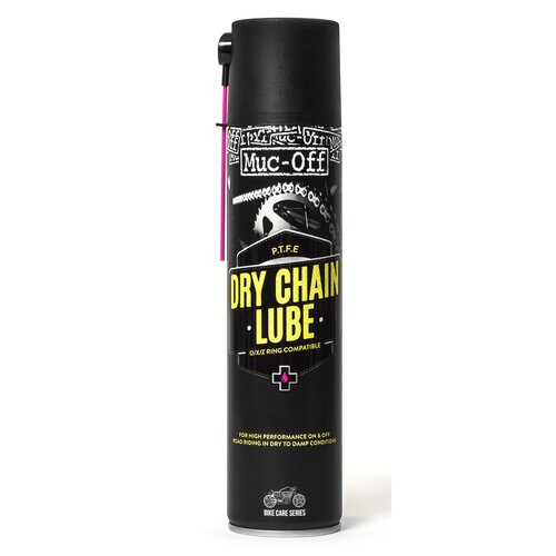 MUC-OFF MOTORCYCLE CHAIN LUBE DRY PTFE 400ml