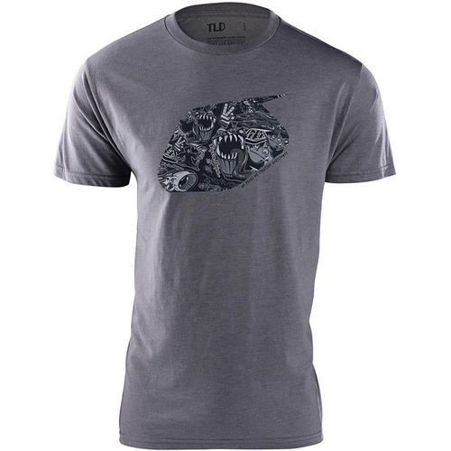 Troy Lee Designs History Heather T-Shirt - Grey